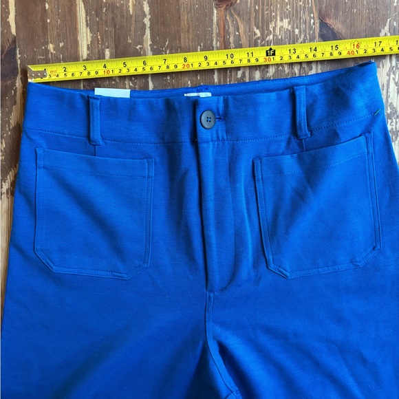 Maeve by Anthropologie Collette knit wide leg pants. Cobalt blue. 33T - Picture 12 of 14